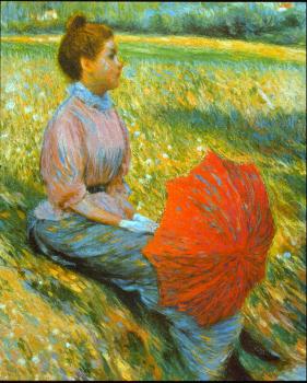 Lady in a meadow